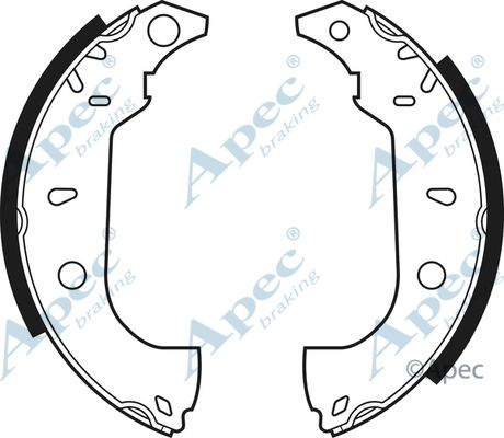 APEC BRAKING Комплект тормозных колодок SHU460